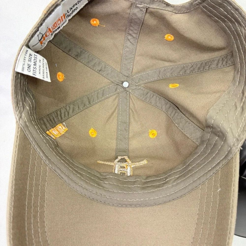 Houston Rodeo Hat Judging Contest Mens OSFM Olive Green Embroidered Cap